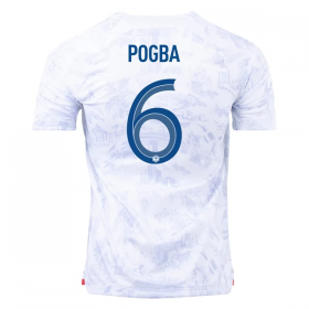 Maillot de Foot France Pogba 6 Extérieur Coupe du monde 2022
